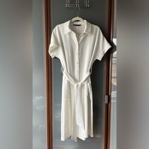 Zara Button Down Summer Dress Size M